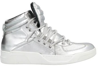 d&g silver sneakers