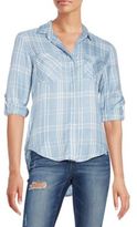 Thumbnail for your product : Saks Fifth Avenue RED Riley Plaid Hi-Lo Shirt