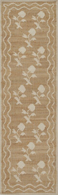 Erin Gates by Momeni Orchard Leaning Flower Jute and Wool Hand Woven Ivory Area Rug