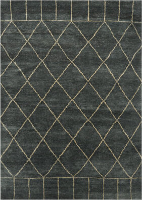 Isabelline One-of-a-Kind Luesing Hand-Knotted Moroccan Gray 5'4\