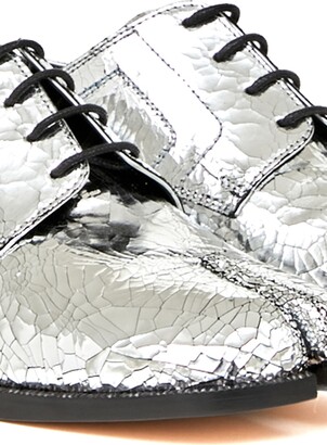Maison Margiela Tabi broken mirror brogues - ShopStyle Flats