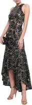 Thumbnail for your product : Halston Embellished Metallic Embroidered Tulle Gown