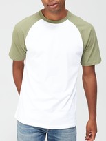Thumbnail for your product : Very Man Raglan T-shirt - Khaki/White