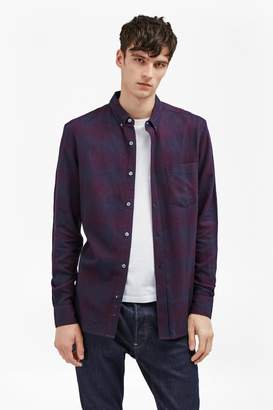 French Connection Potent Purple Flannel Shirt