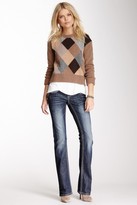 Thumbnail for your product : Grace In LA Denim Mohair Scroll Pocket Bootcut Jean