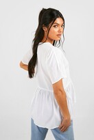 Thumbnail for your product : boohoo Maternity Tunic Dip Hem Smock Top