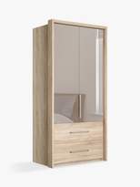 Thumbnail for your product : John Lewis & Partners Satis Combi Storage 100cm Wardrobe with Bronzed Mirrored Hinged Doors