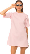Thumbnail for your product : Motel Rocks Motel Reggie Shift Dress in Baby Pink Waffle