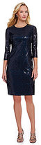 Thumbnail for your product : Donna Morgan Sequined Shift Dress