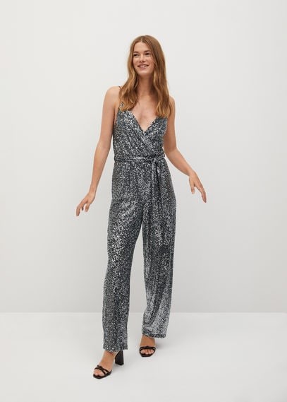 mango purple jumpsuit