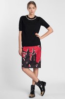 Thumbnail for your product : Marni Print Duchesse Satin Pencil Skirt