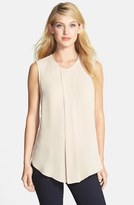 Thumbnail for your product : Vince Camuto Center Pleat Sleeveless Blouse