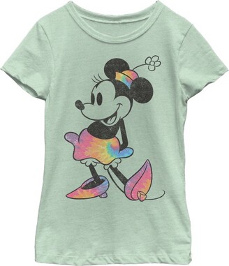 Mickey Mouse & Friends Girl' Diney Tie Dye Minnie T-Shirt - Mint