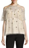 Thumbnail for your product : Elie Tahari Genevieve Silk Cold Shoulder Blouse
