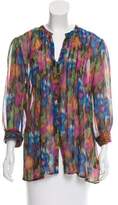 Thumbnail for your product : Cynthia Steffe Tie-Dye Print Button-Up Top