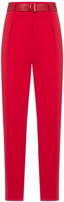 Studio Max Mara Ariel Cady Belted Trousers - ShopStyle Pants