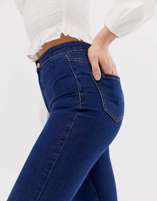 New Look Tall skinny disco jeans in mid blue