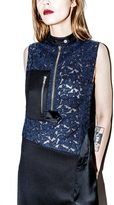 Thumbnail for your product : 3.1 Phillip Lim Lace Bodice Dress with Wool and Charmeuse Combo Skirt