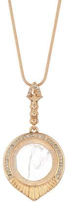 House Of Harlow Luna Small Stone Open Pendant Necklace