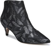 kinzey genuine calf hair pointy toe bootie