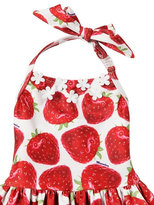 Thumbnail for your product : MonnaLisa Strawberry Lycra One Piece Swimsuit