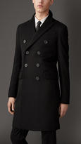 Thumbnail for your product : Burberry Wool Cashmere Peak Lapel Topcoat