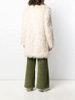 Thumbnail for your product : Katharine Hamnett Samantha long shaggy coat