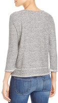 Thumbnail for your product : Lilla P Three-Quarter Sleeve Stripe Top