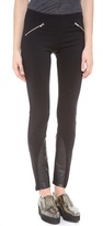 Thumbnail for your product : So Low SOLOW Jodhpur Leggings with Faux Leather Patches