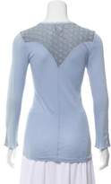 Thumbnail for your product : Burning Torch Lace-Paneled Long Sleeve Top