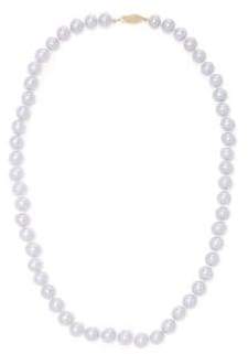 7-8mm Freshwater Pearl and 14K Yellow Gold Necklace