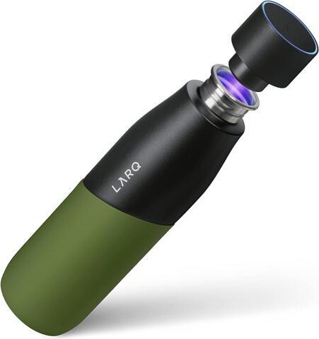 miqpower LARQ Bottle Movement PureVis 24 oz- Lightweight Self-Cleaning and Non-Insulated Stainless Steel Water Bottle with UV Water Purifier Reusable &...