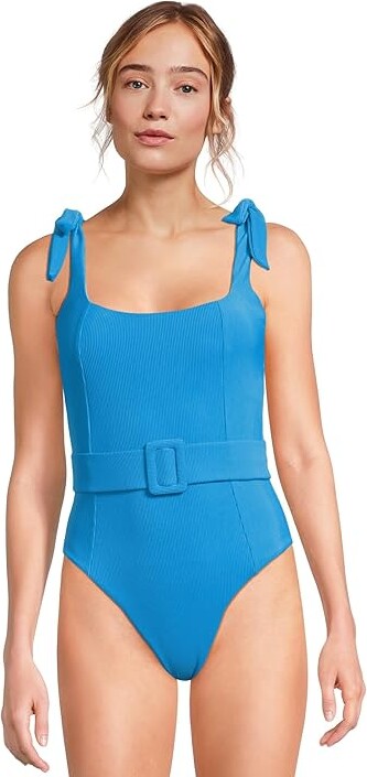 Beach Riot Sydney One-Piece Women's Swimsuits One Piece Riviera Blue : SM, Nylon/Lycra