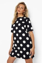 Thumbnail for your product : boohoo Polka Dot Shift Dress