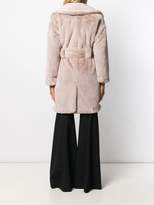 Thumbnail for your product : Class Roberto Cavalli faux-fur belted coat