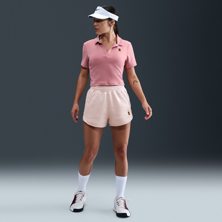 pink nike tennis shorts