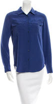 Thumbnail for your product : Sandro Silk Button-Up Top