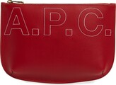 Thumbnail for your product : A.P.C. Sarah Logo Leather Pouch