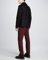Thumbnail for your product : Lanvin Side-Tab Twill Pants, Maroon