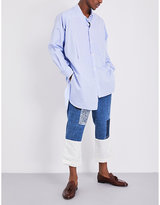 Thumbnail for your product : Loewe asymmetric cotton shirt