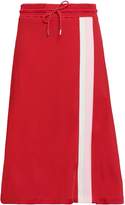 Thumbnail for your product : Ninety Percent Flared Striped Jersey Midi Skirt