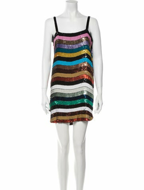 attico striped dress