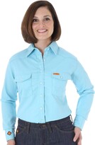 Thumbnail for your product : Riggs Workwear Womens Fr Flame Resistant Western Long Sleeve Snap Work Utility Button Down Shirt