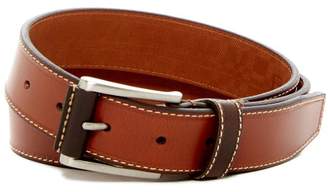 Boconi Topstitched Leather Belt
