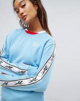 Thumbnail for your product : Reebok Classics Lost & Found Taped Side Stripe Sweatshirt In Blue