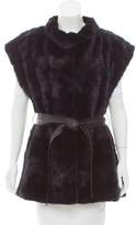 Thumbnail for your product : Cassin Mink Belted Vest