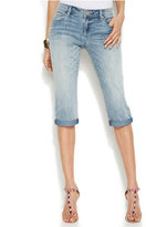 Thumbnail for your product : INC International Concepts Embroidered Capri Jeans, Delight Wash