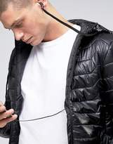 Thumbnail for your product : Brave Soul Quilted Padded Jacket With In Built Headphones
