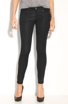 Thumbnail for your product : Current/Elliott Leather Skinny Ankle Pants
