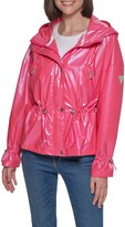 Thumbnail for your product : GUESS Hooded Holographic Anorak Rain Coat